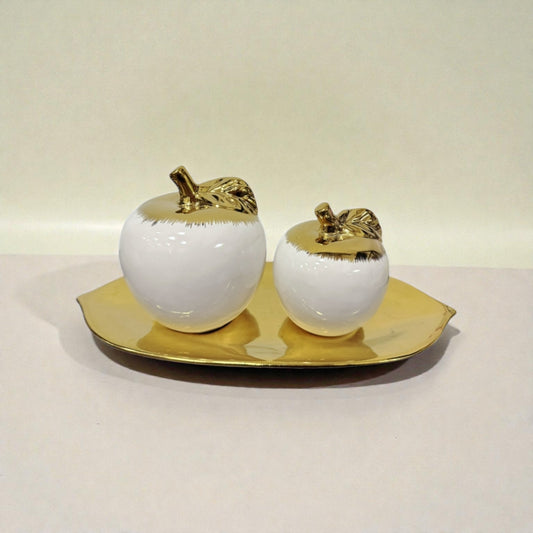 Set de manzana con bandeja