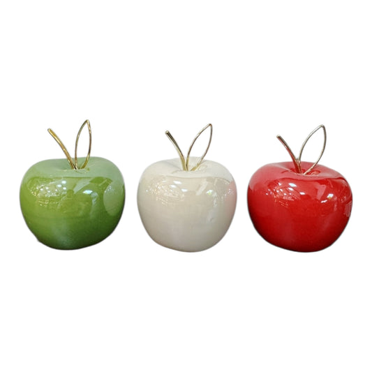 Set de 3 manzanas de cerámica