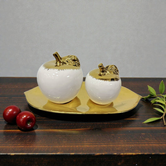 Set de manzana con bandeja